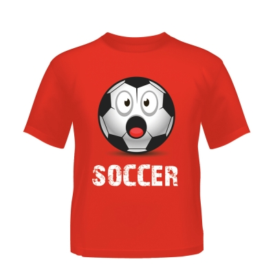 Camiseta Soccer Bola Caricatura