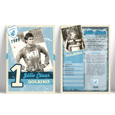 Card Retrô Futebol 4x4 - 10x15cm