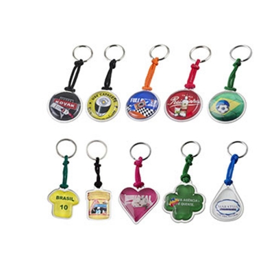 Chaveiro personalizado com gel